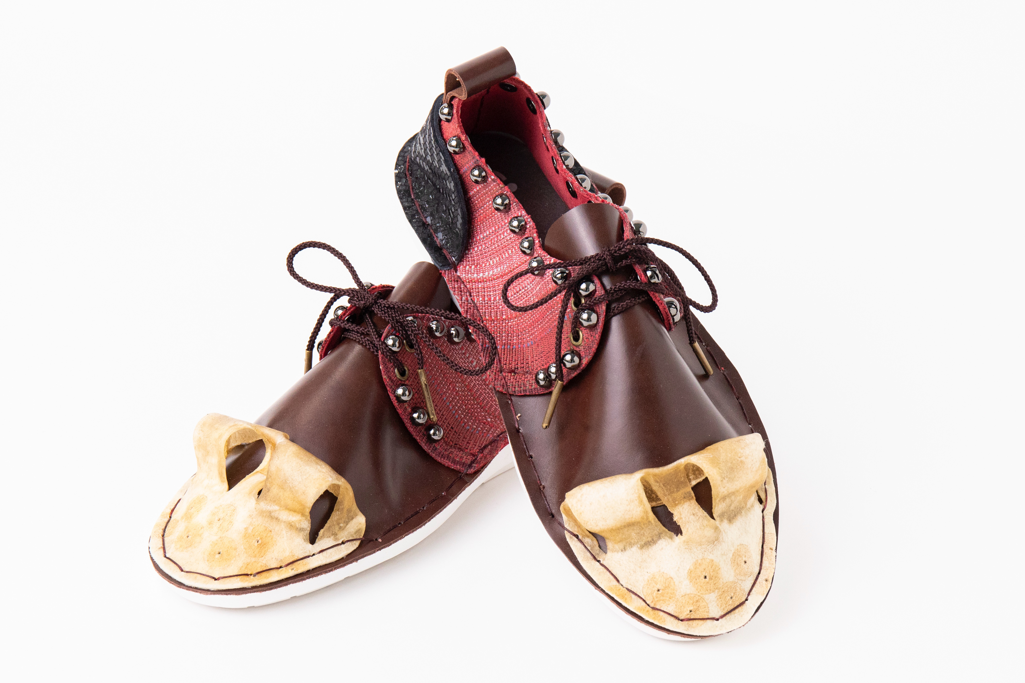 【御諏訪太鼓 × Creema アップサイクルプロジェクト】  Derby Shoes