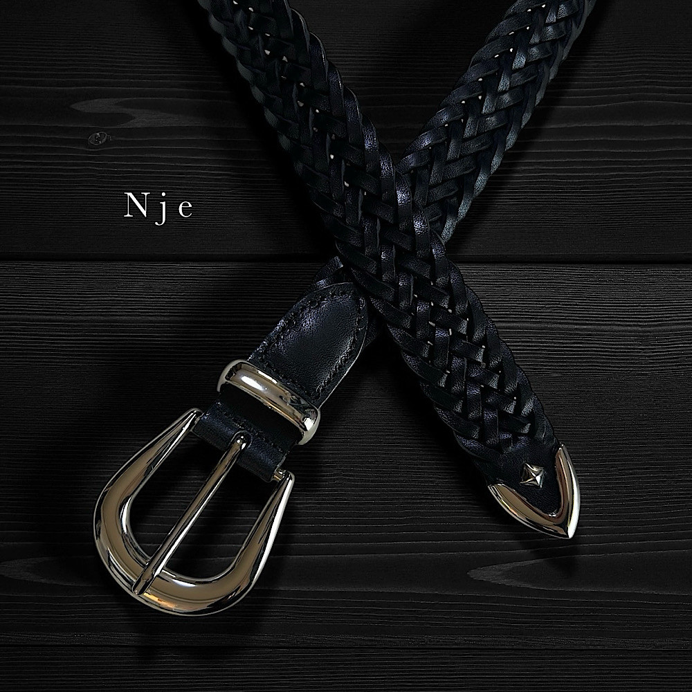 ウエスタンベルト　メッシュベルト　プンターレベルト 【Nje-bt32-1PM】