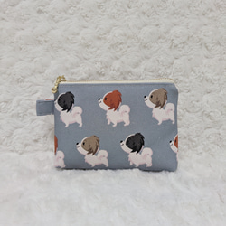 1908．ゴールデンレトリバー柄ポーチ 再販 犬 ゴールデン