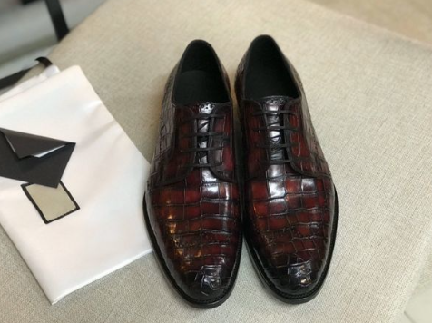 ワニ革 メンズシューズ カジュアルシューズ スリッポン 24~27cm 皮靴 紳士靴 ビジネス靴 モカシン ローファー