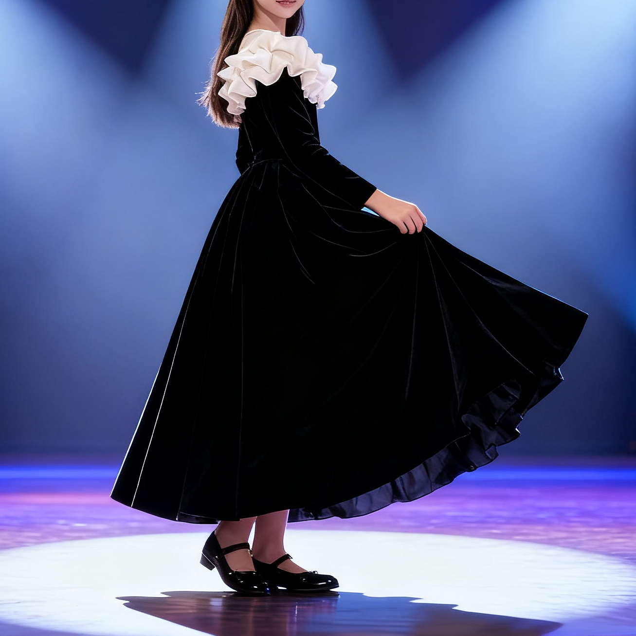 少女風 10代少女  演奏会・舞台  撮影用 誕生日ドレス 学校文化祭・発表会  記念写真撮影