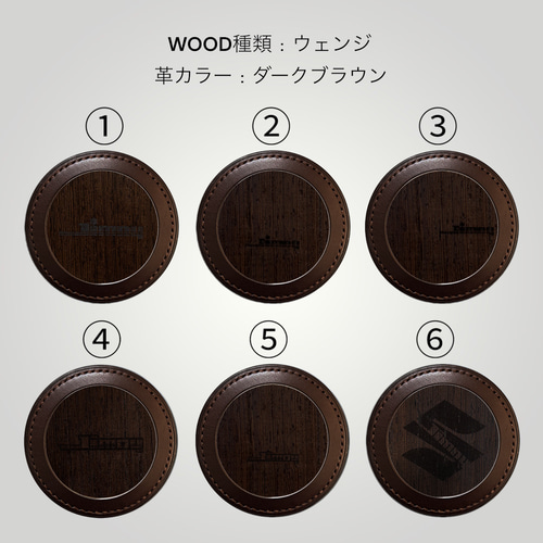 ジムニー☆JB64/JB74/JC74用 カスタム ホーンボタンカバー 本革×天然木