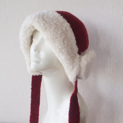 新入荷【個性的デザイン】ビーニー帽・イヤーカバーニット帽RD 2枚目の画像