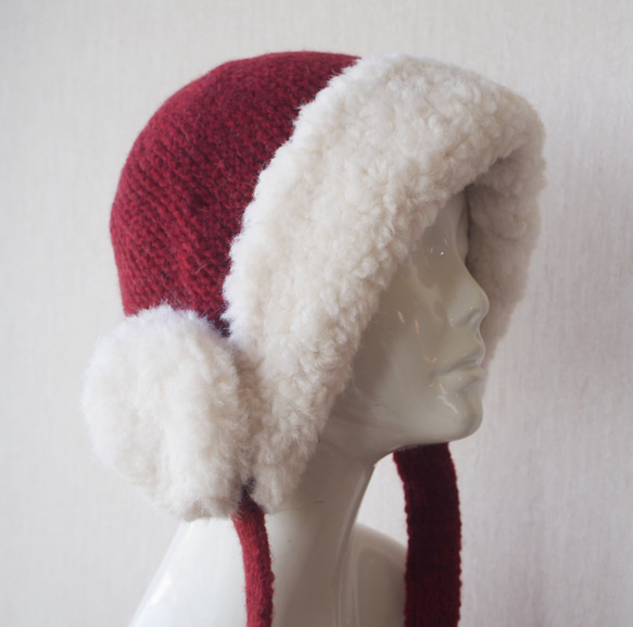 新入荷【個性的デザイン】ビーニー帽・イヤーカバーニット帽RD 5枚目の画像