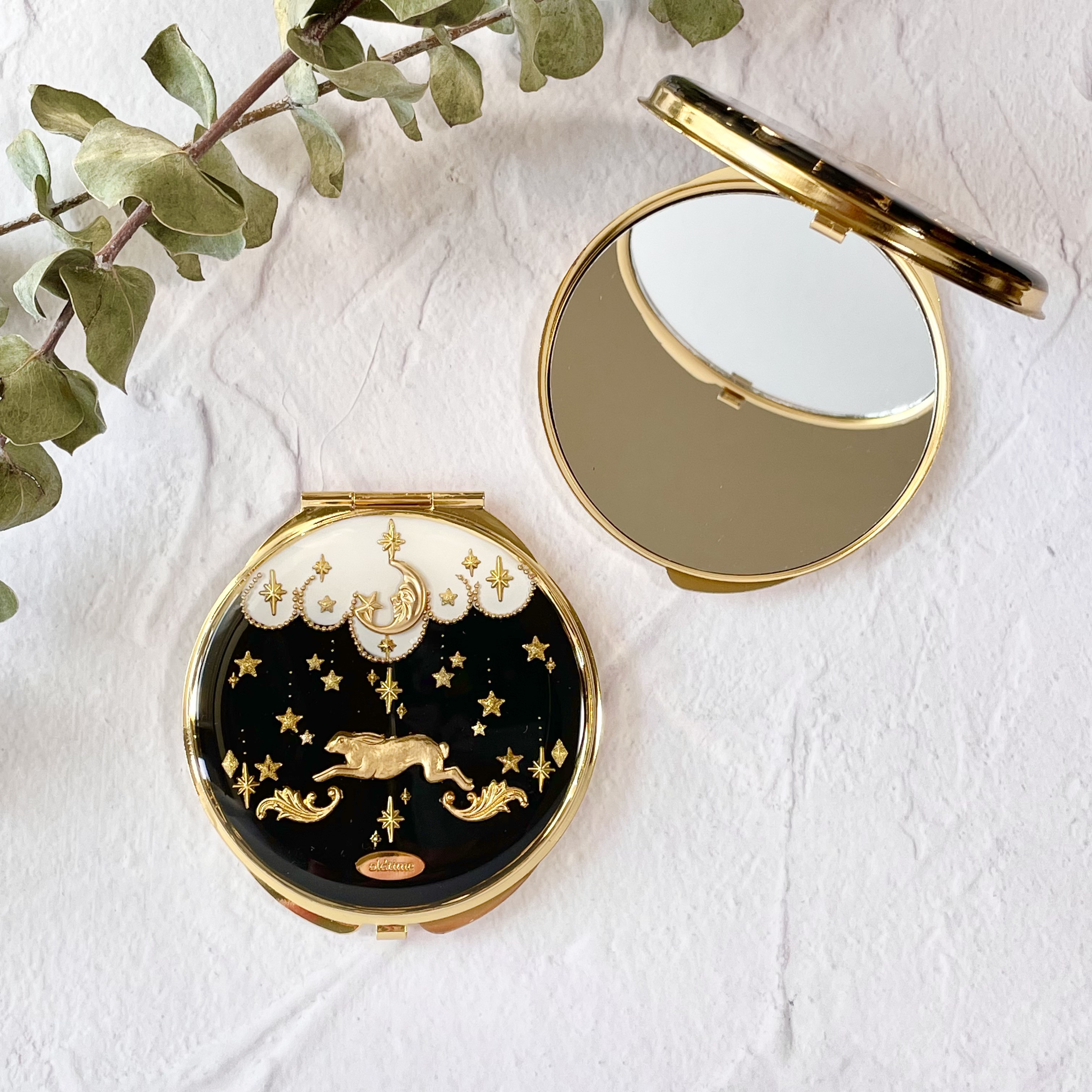 【丸型ミラー】私が一番分かってる／両面ミラー　鏡　コンパクト　レジン　（無料ギフトラッピング）