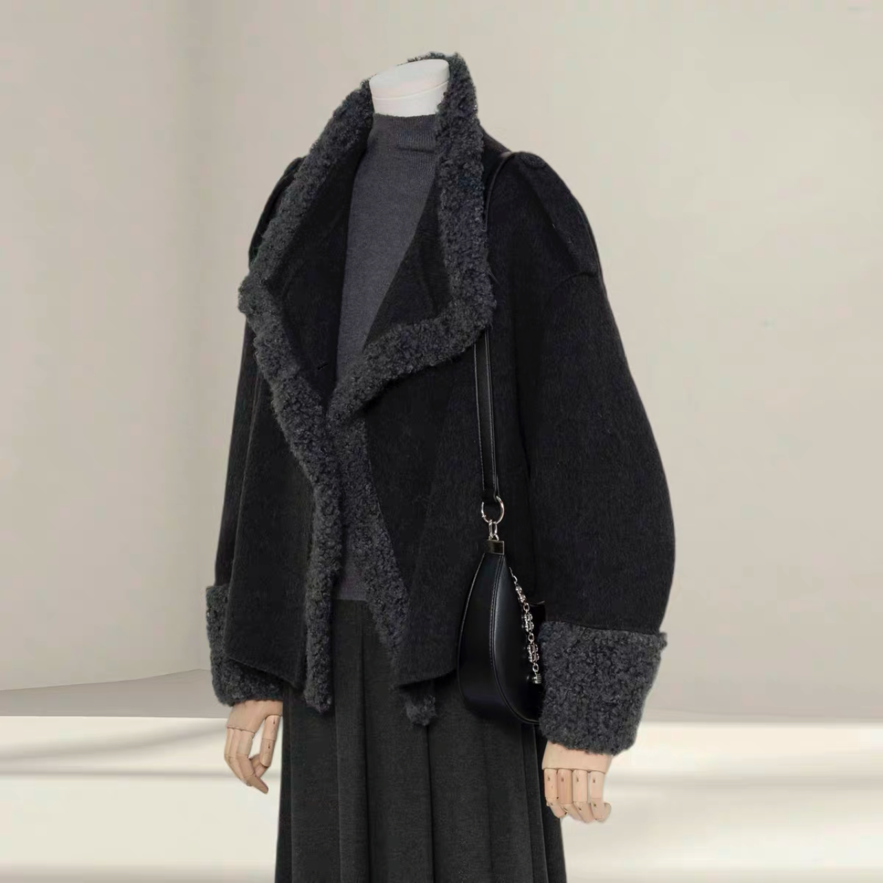 【冬支度新作】コート、レディース、 モコモコテディコート、厚手コート、秋冬コート、個性的、防寒対策