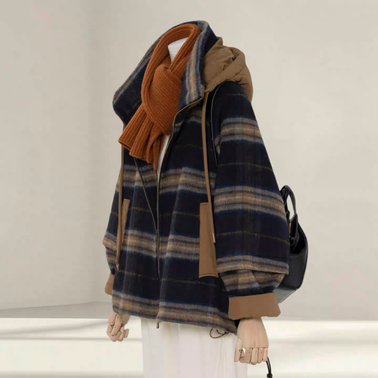 【冬支度新作】コート、レディース、 モコモコテディコート、厚手コート、秋冬コート、個性的、防寒対策