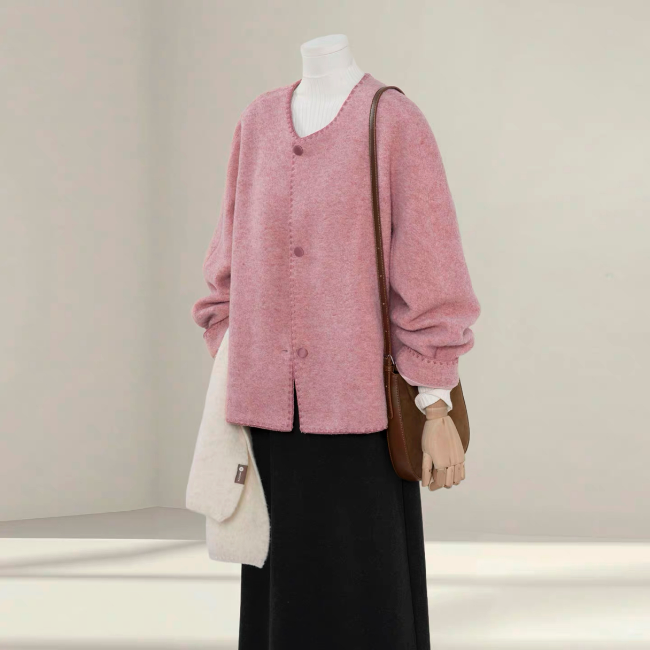 【冬支度新作】コート、レディース、 モコモコテディコート、厚手コート、秋冬コート、個性的、防寒対策