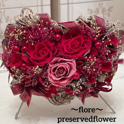 送料無料、ラッピング込み】✨特大✨ボリュームのある花束✨バラプリザ