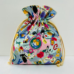 感謝価格　SALE 新作　ユキエモン　持ち手付き　20cmファスナーポーチ 感謝価格 SALE 新作 ユキエモン 持ち手付き 20cmファスナーポーチ