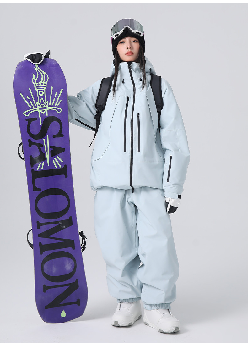25-26 スノーボードウェア 上下セット 綿入り 撥水加工 3L メンズ レディース ジャケット パンツ SK027