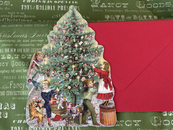 ★オーダー受付中★クリスマスカード3枚セット②★グリーティングカード★ダイカット 新新品！ドイツより届きました！『ラメ＆ダイカット加工