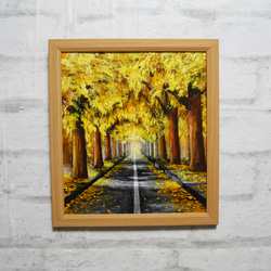 油絵 絵画 【夜の紅葉】 絵画 HR 通販 16636486｜Creema(クリーマ)