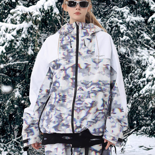 25-26秋冬限定 スノーボードウェア 迷彩 上下セット ジャケット パンツ