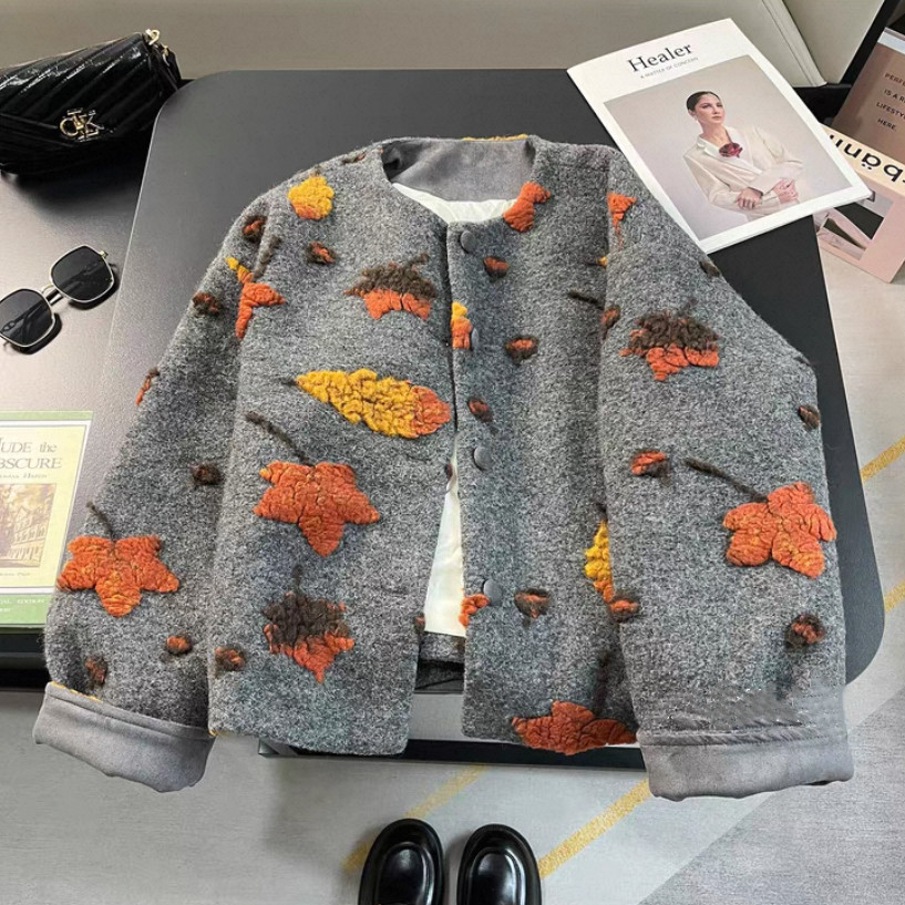 ショートコート    ウールラシャ   春秋   冬