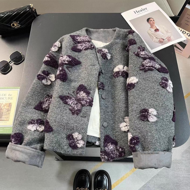 ショートコート    ウールラシャ   春秋   冬