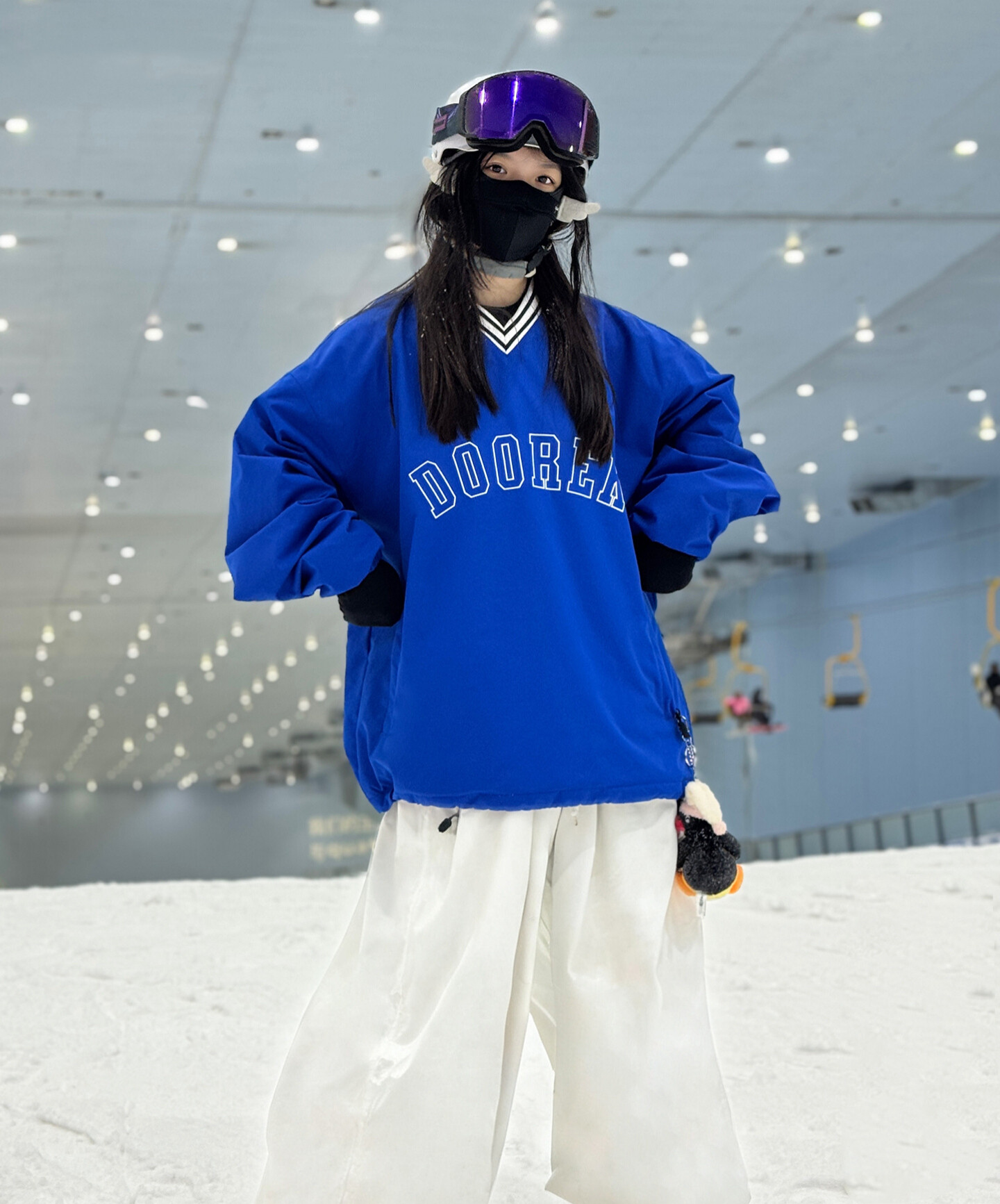 25-26 スノーボードウェア ジャケット単品 トレーナー スウェット Vネック 3L メンズ レディース SK031