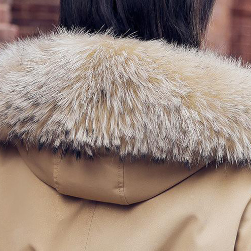 新品 ラビットファーライナーモッズコートフード付きラクーン