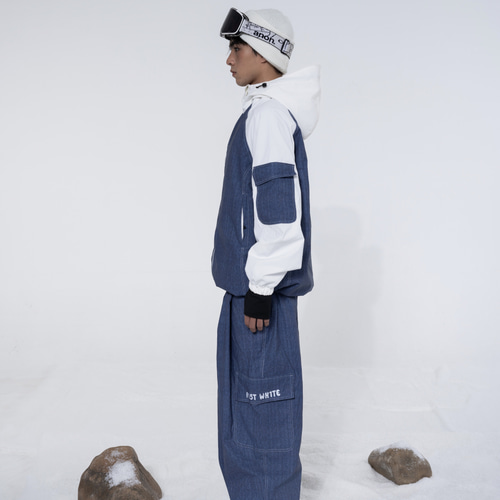 25-26秋冬限定 スノーボードウェア 上下セット 青 ジャケット パンツ