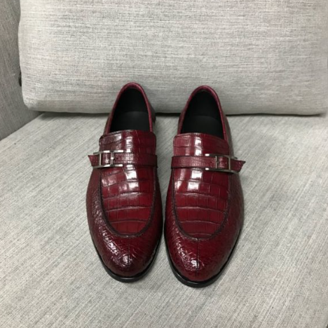 ワニ革 メンズシューズ カジュアルシューズ 皮靴 紳士靴 スリッポン モカシン レザー 24~27cm ローファー