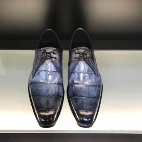 オーダーワニ革 メンズシューズ 24~27cm スリッポン ビジネス靴 皮靴 紳士靴 レザー モカシン ローファー