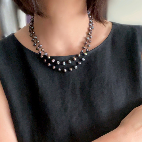 サステナブルなワケあり品 ピーコックパープル 淡水バロックパール