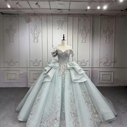 豪華ウェディングドレス！たっぷりストーン オーダーサイズ キラキラ