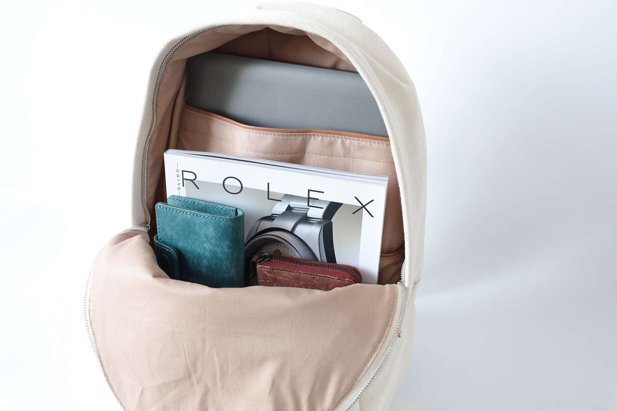 「帆布×革の組み合わせ」大容量キャンバスリュック｜シンプルで洗練されたデザイン｜通勤・通学・旅行にも