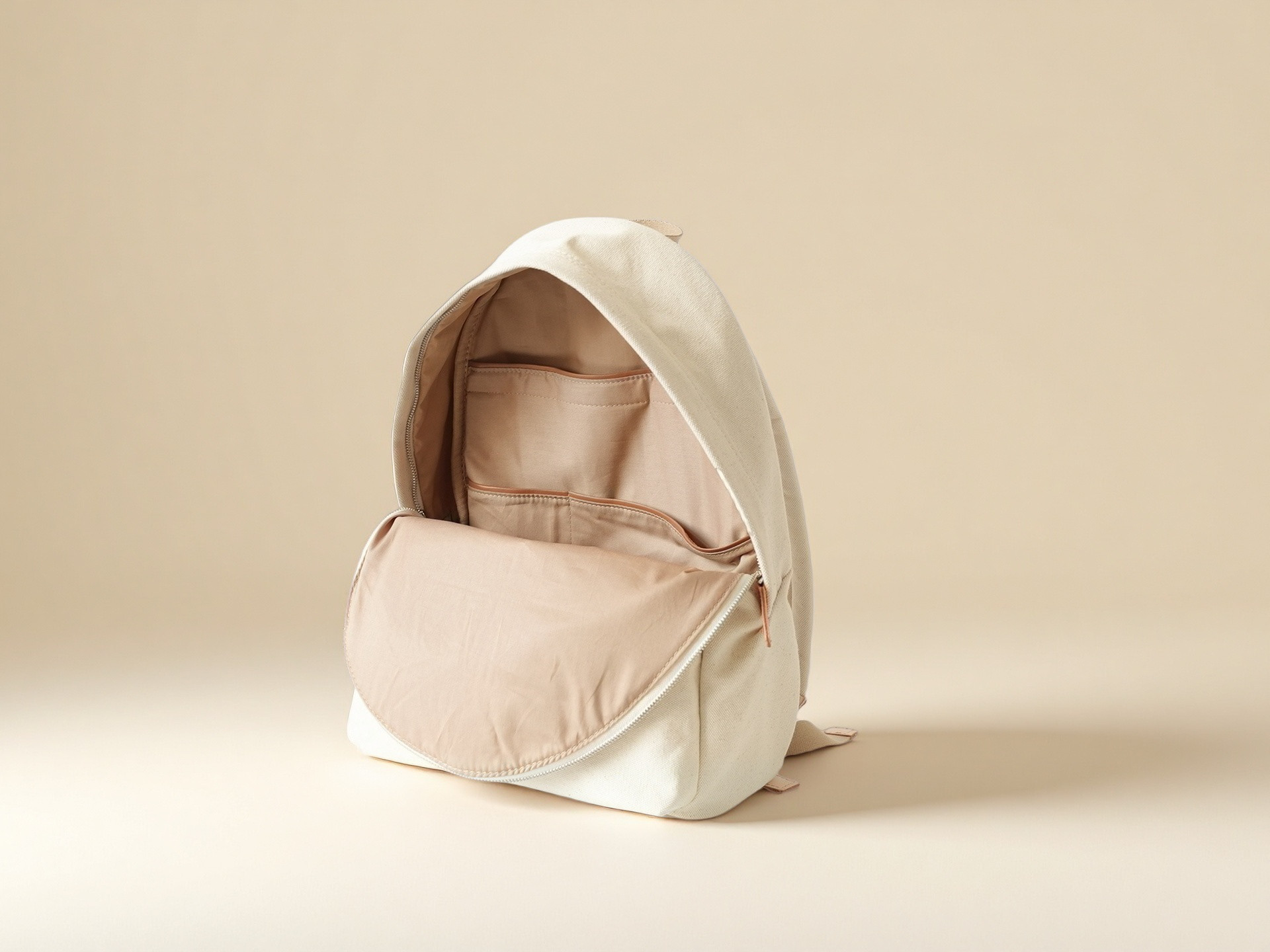 「帆布×革の組み合わせ」大容量キャンバスリュック｜シンプルで洗練されたデザイン｜通勤・通学・旅行にも