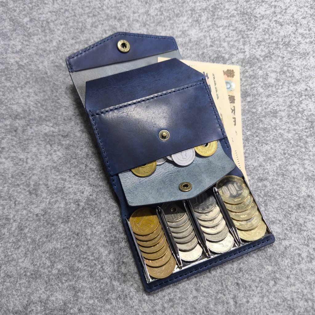 コインキャッチャー・財布[革色・ステッチ色多数有り]R