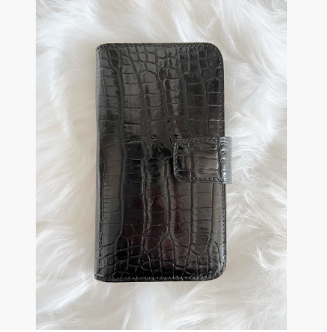 新品クロコダイル革iphone13proスマホ手帳ケース