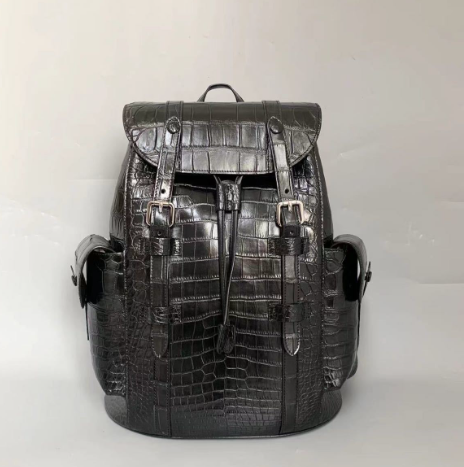 新品高品質 本物クロコダイル革リュックサック大容量 バック