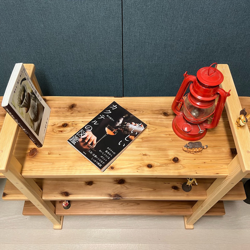 送料無料】 オープンラック 本棚 小物置き 杉 ナチュラル 3段 棚  