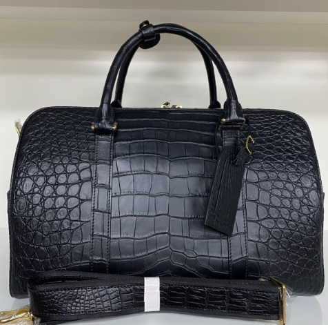 天然ワニ革 クロコダイル レザー 本革 トートバッグ ボストンバッグ 男女兼用 メンズ 2WAY ショルダーバッグ
