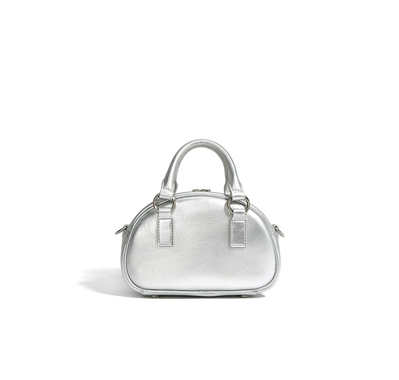 上質本革｜クラシックボストン型ミニバッグ｜都市的シンプルなラグジュアリーミニショルダー