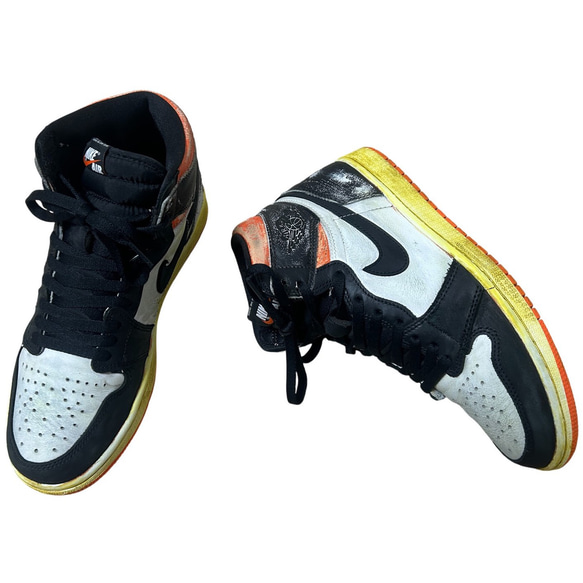 エアジョーダン1/Air Jordan1ビンテージ加工スニーカーbhkbdflA エアジョーダン1/Air Jordan1ビンテージ加工スニーカーbhkbdflA