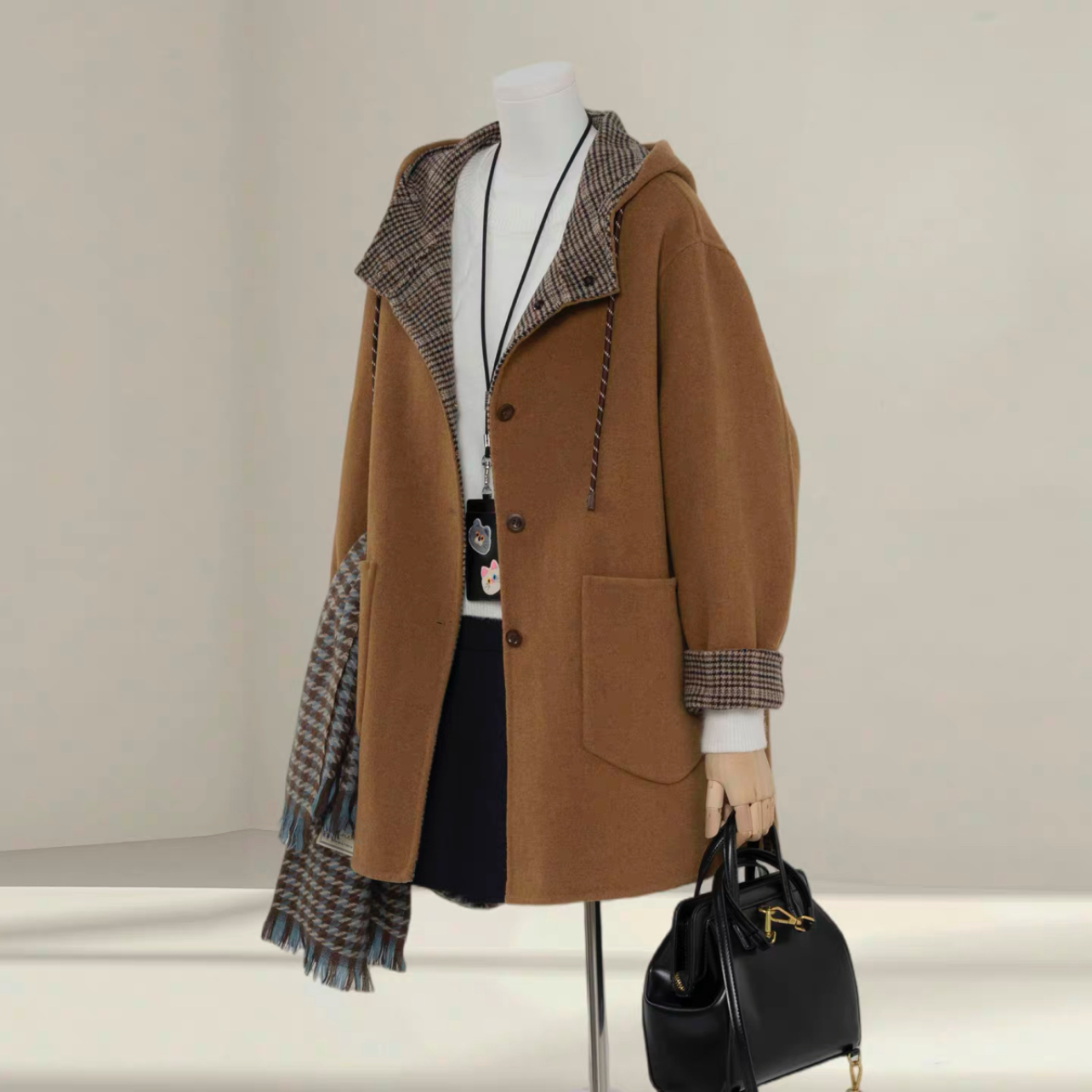 【冬支度新作】コート、レディース、 モコモコテディコート、厚手コート、秋冬コート、個性的、防寒対策