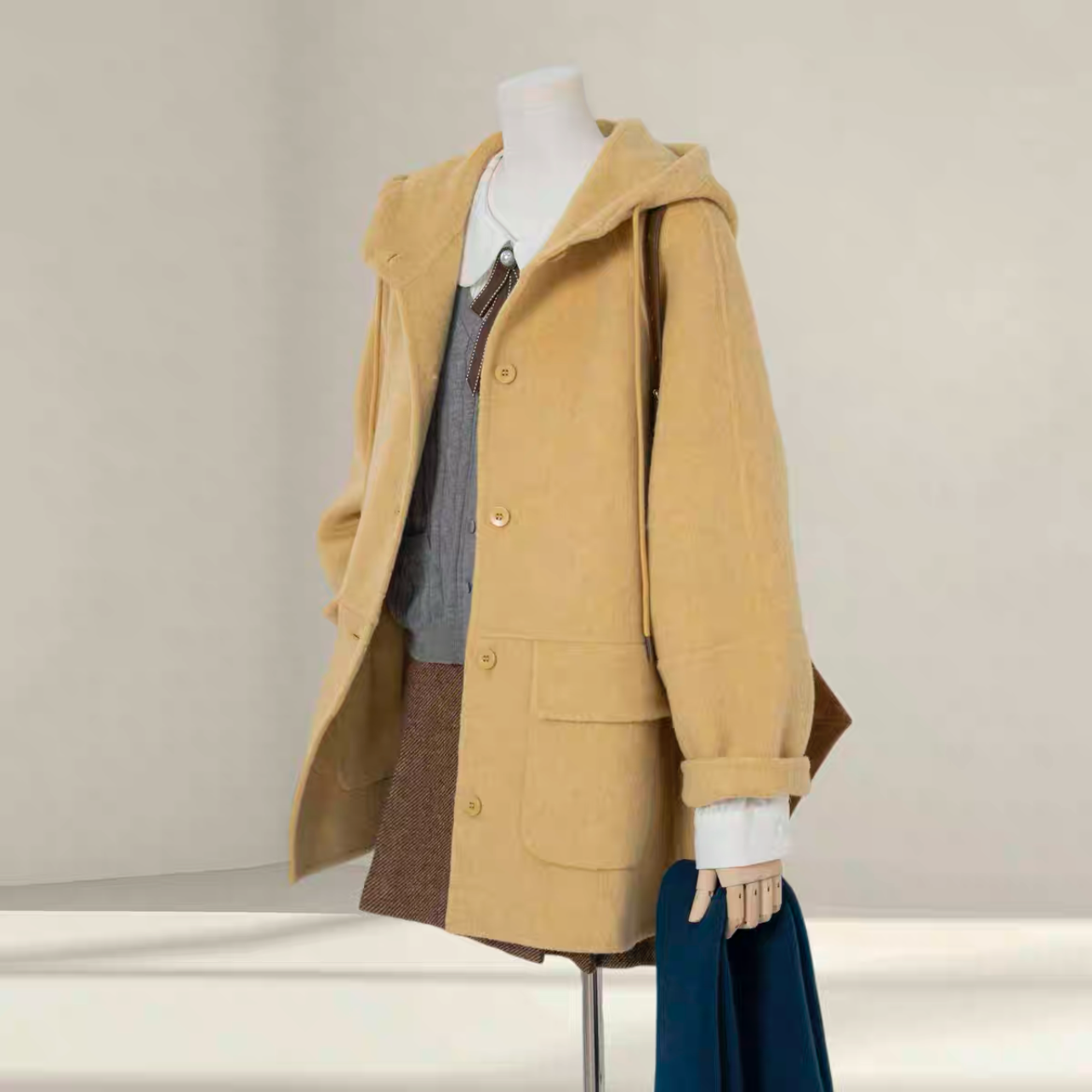 【冬支度新作】コート、レディース、 モコモコテディコート、厚手コート、秋冬コート、個性的、防寒対策