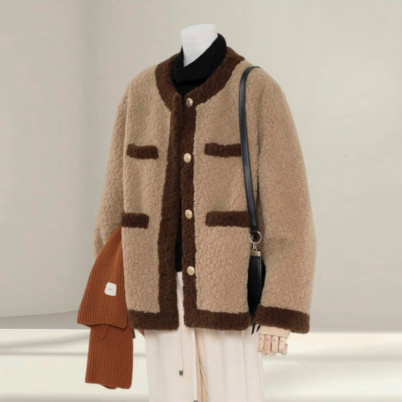 【冬支度新作】コート、レディース、 モコモコテディコート、厚手コート、秋冬コート、個性的、防寒対策