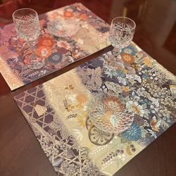 C506、値下‼️帯リメイク、インテリア、高級、豪華、テーブルセンター