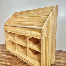 絵本棚 絵本棚上下取り外しタイプ 60日発送 本棚・絵本棚・マガジン