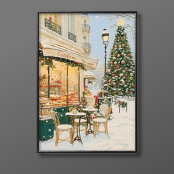 絵画。原画【クリスマスを迎えて可愛い熊ちゃん】 絵画。原画