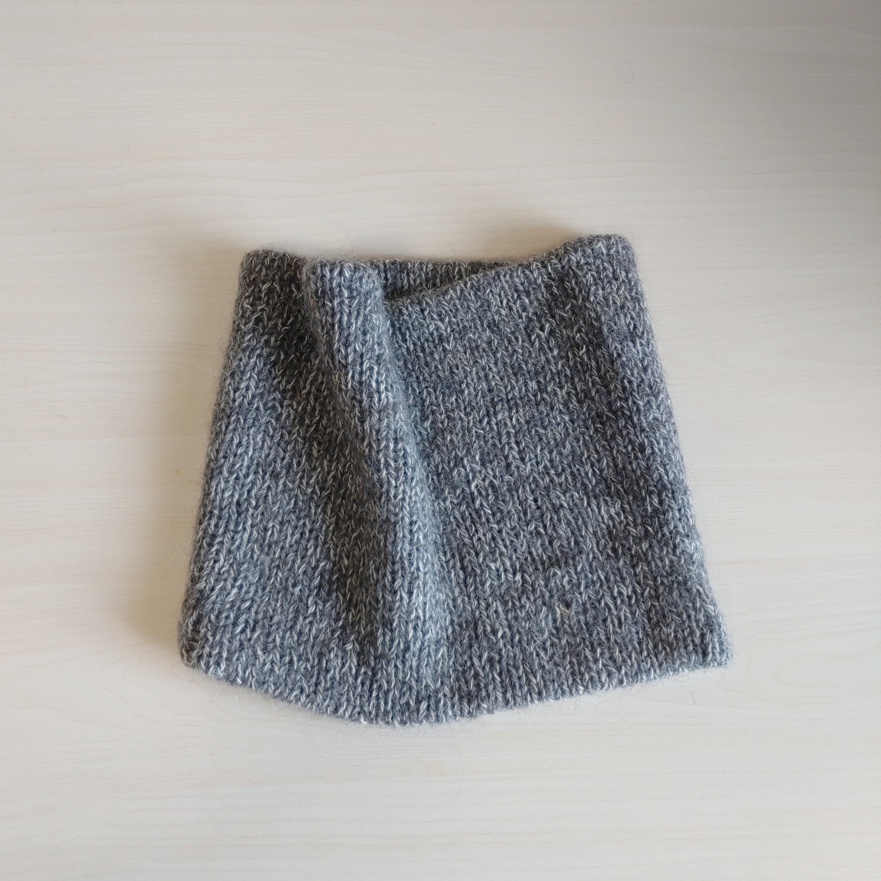 万能あったかスヌード　グレー