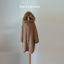 美品✩本物✩ムートンコート✩柔らか✩フード有り✩ファーコート✩軽い sankyo shokai（三京商会） ムートンコート Wフェイス フード付き