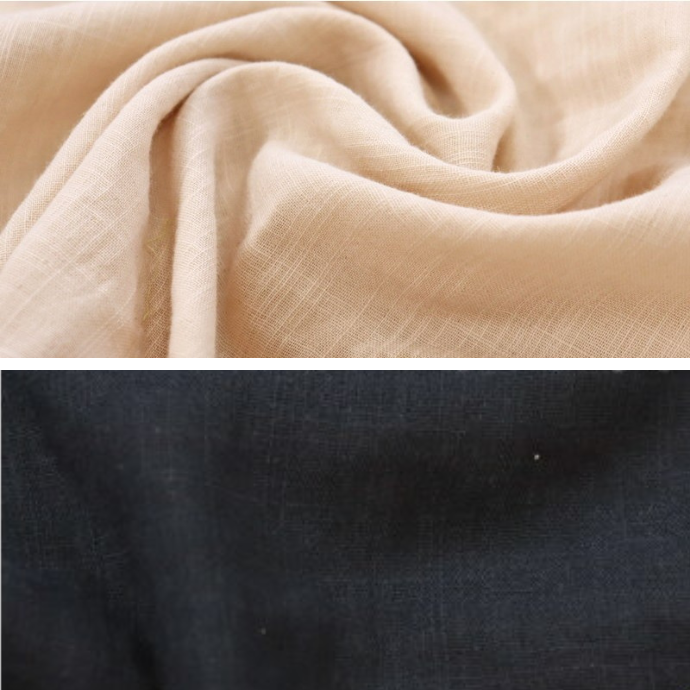 割烹着ワンピース✴︎肌触り最高✴︎ダブルガーゼ✴︎まるでリネン✴︎ナチュラル✴︎アイボリー