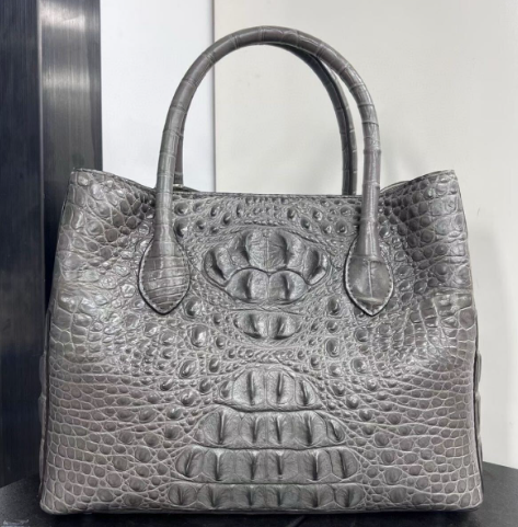 ワニ革 ショルダーバッグ 手提げ トートバッグ色選択可能
