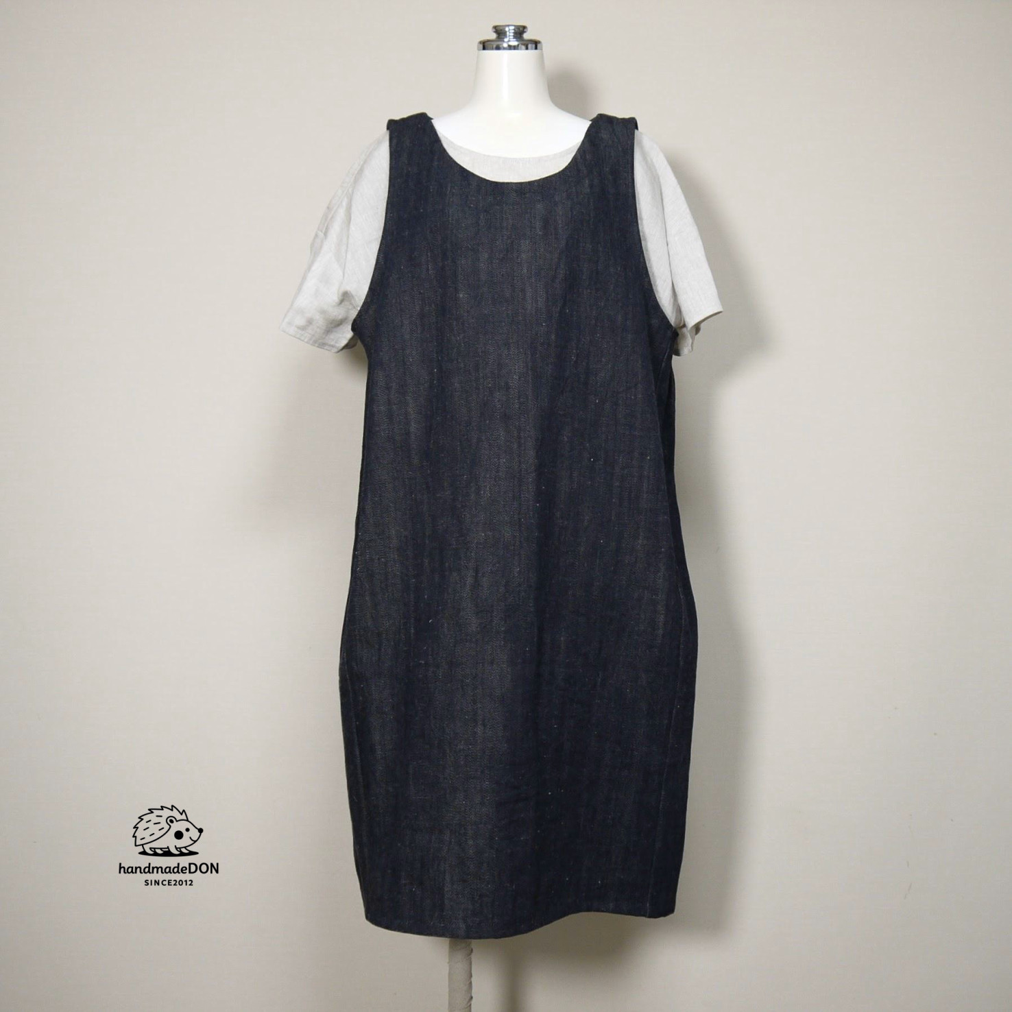 ワイドジャンスカ【セルビッチデニム】インディゴネイビー◆フリーサイズ（14オンスデニム）