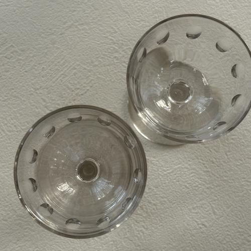 イギリス Vintage シェリーグラス リキュールグラス ガラス器 パフェ