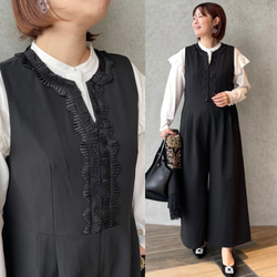 ☆ 着物リメイク 大島紬 フリル袖 ワンピースです ☆ ワンピース 輪