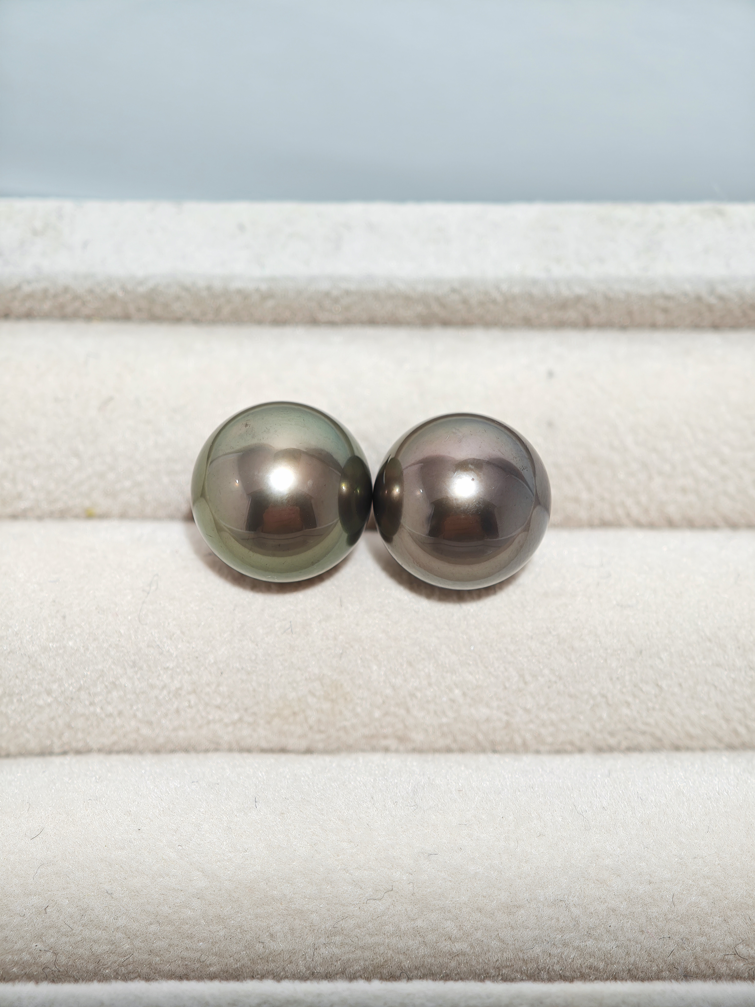 天然南洋黒蝶真珠 タヒチパール プラチナ ピアス